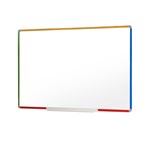 VISTA MAGNETIC WHITEBOARD 1200 X 600MM MULTI COLOUR FRAME