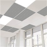 SANA DROP IN ACOUSTIC PET CEILING TILE 1195 X 595 X 12MM MOONLIGHT PACK 8