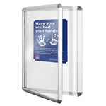 VISIONCHART NOTICECASE NEO HINGED DOOR A0 1200 X 900MM WHITREBOARD MAGNETIC SURFACE