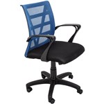 RAPIDLINE VIENNA MESH CHAIR MEDIUM BACK BLUE