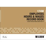 WILDON HOURS AND WAGES BOOK 54 PAGES A4 BROWN