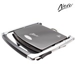 NERO SANDWICH PRESS STAINLESS STEEL 4 SLICE BLACK