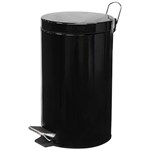COMPASS PEDAL BIN POWDER COATED 12 LITRE BLACK