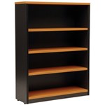 YS DESIGN OXLEY BOOKCASE 4 SHELF 900 X 315 X 1200MM BEECHIRONSTONE