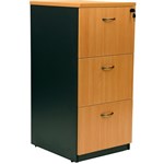 YS DESIGN OXLEY FILING CABINET 3 DRAWER 476 X 550 X 1029MM BEECHIRONSTONE