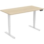 ELEV8 SITSTAND DESK DUAL MOTOR 1500 X 750MM BEECHWHITE