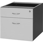 YS DESIGN OXLEY FIXED DESK PEDESTAL 2DRAWER LOCKABLE 450 X 476 X 470MM WHITEIRONSTONE
