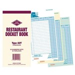 ZIONS CBT RESTAURANT DOCKET BOOK CARBONLESS TRIPLICATE 170 X 100MM 25 SETS