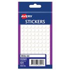 Round White Labels