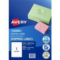 Laser Quick Peel Clear Labels